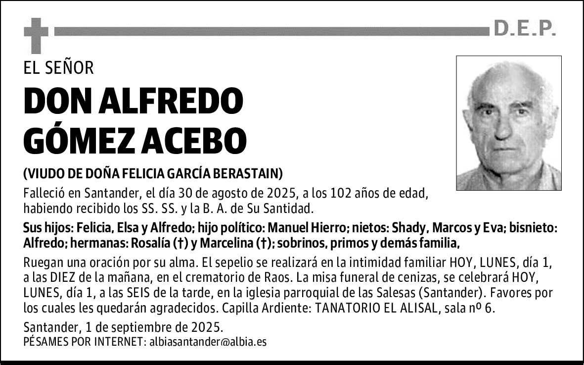 DON ALFREDO GÓMEZ ACEBO