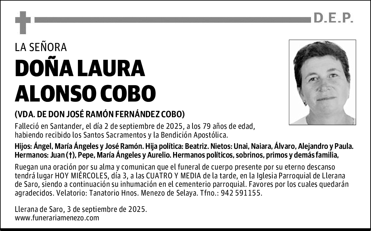 DOÑA LAURA ALONSO COBO