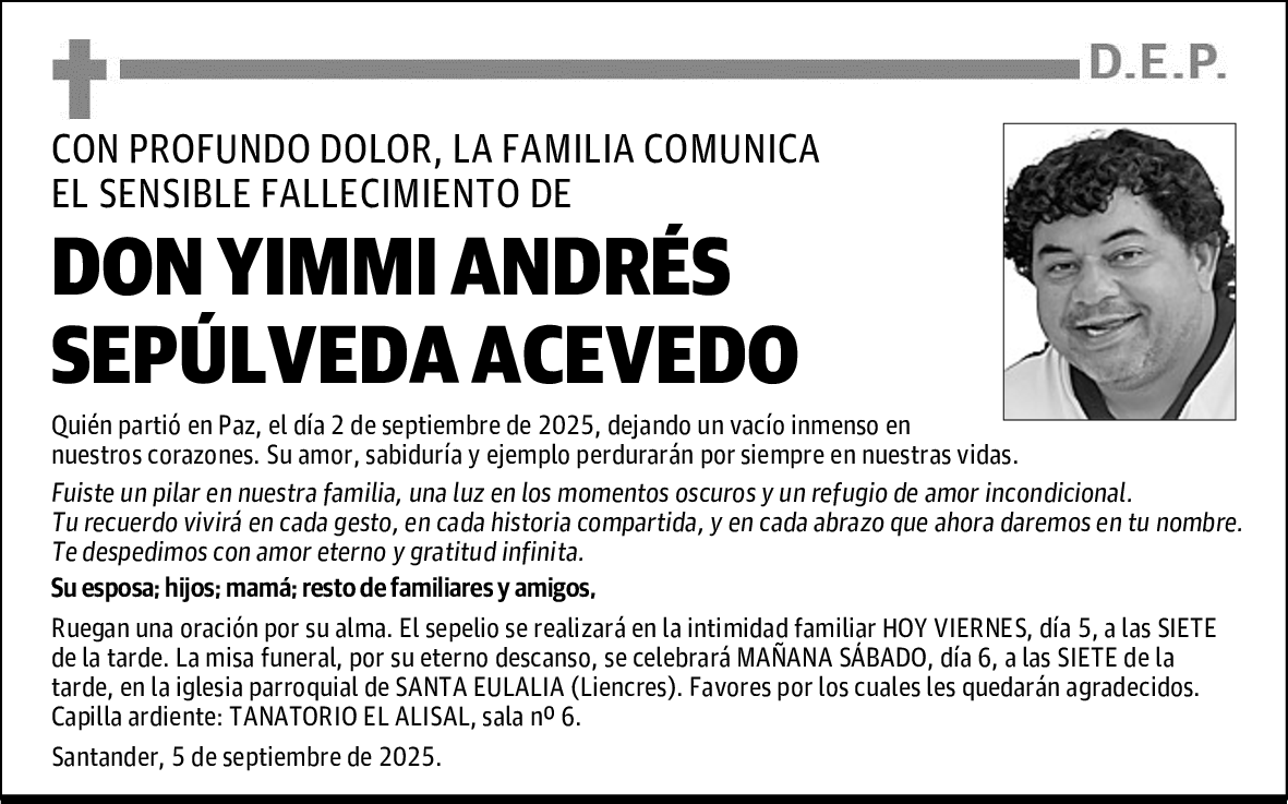 DON YIMMI ANDRÉS SEPÚLVEDA ACEVEDO