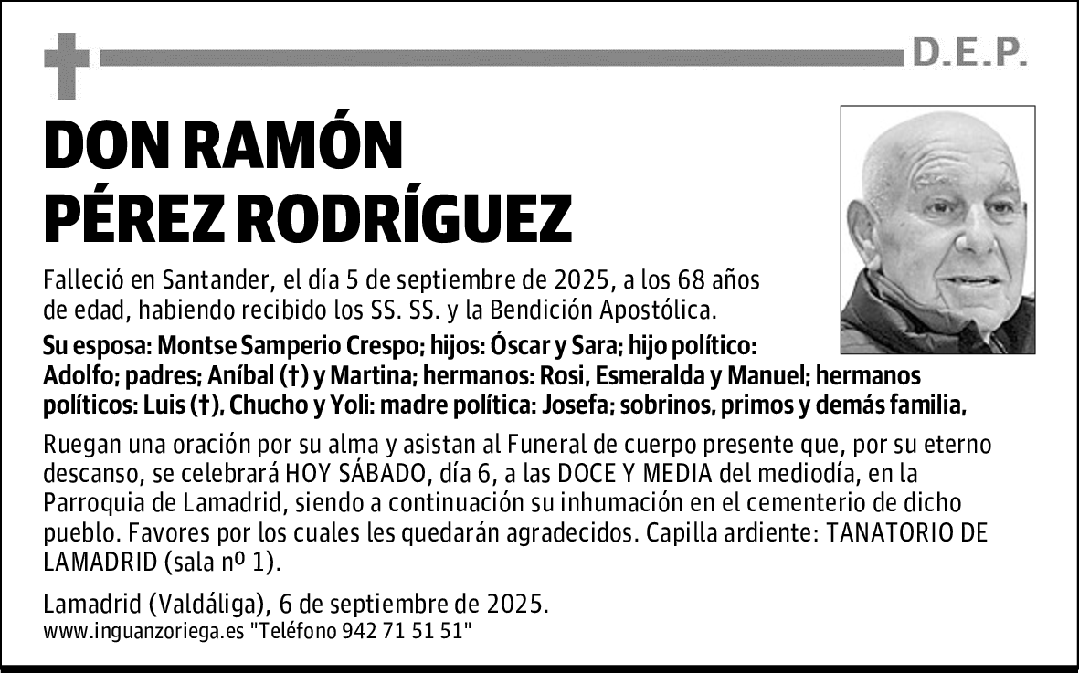 DON RAMÓN PÉREZ RODRÍGUEZ