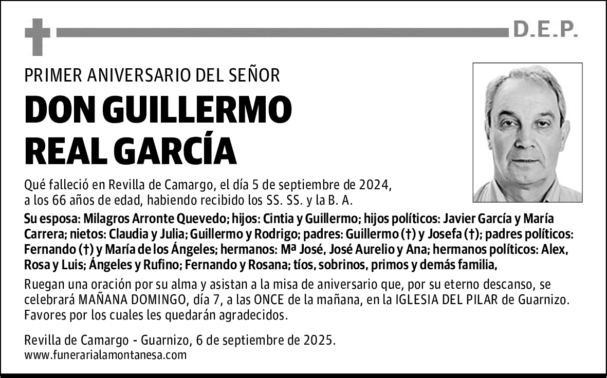DON GUILLERMO REAL GARCÍA