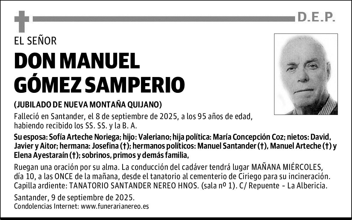 DON MANUEL GÓMEZ SAMPERIO