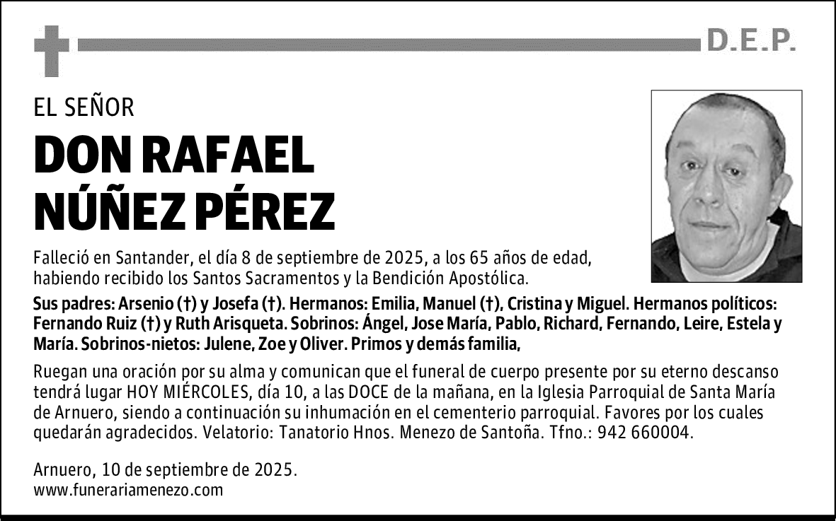 DON RAFAEL NÚÑEZ PÉREZ