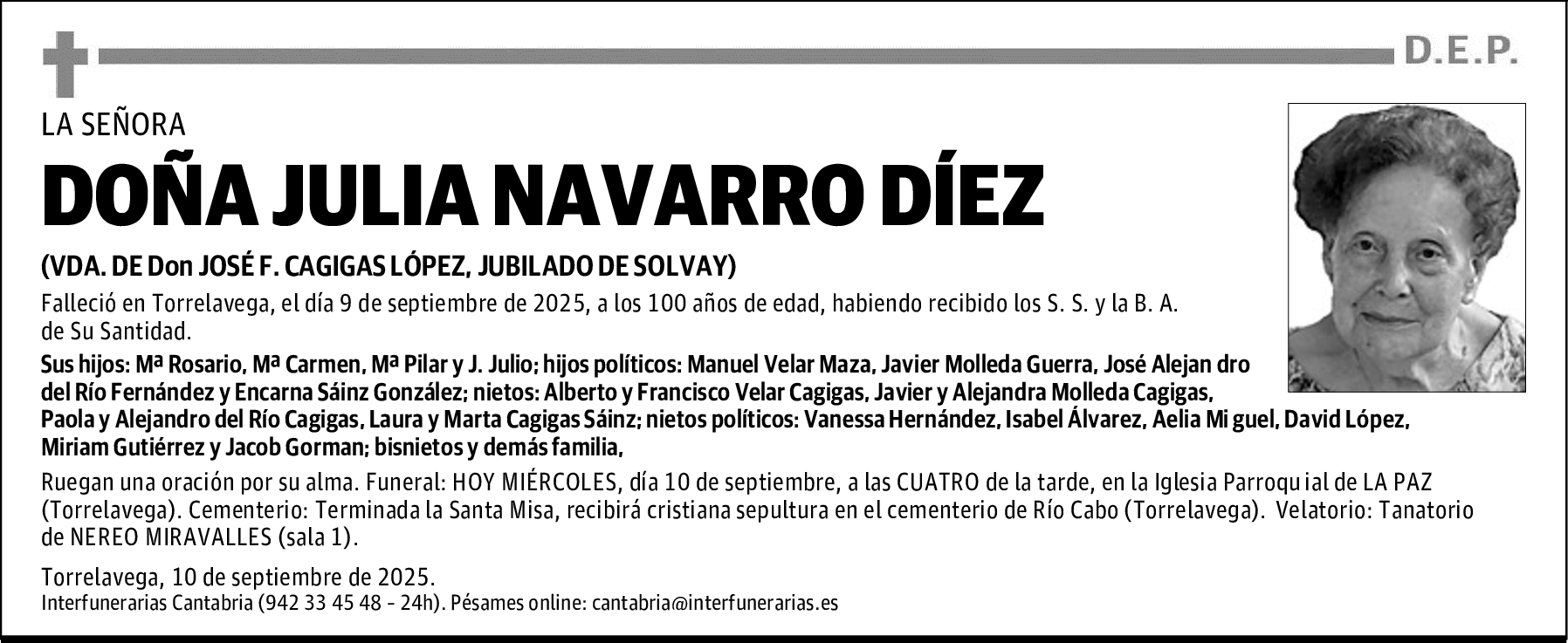 DOÑA JULIA NAVARRO DÍEZ