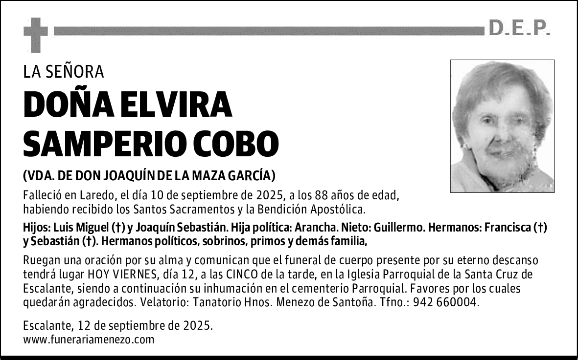 DOÑA ELVIRA SAMPERIO COBO