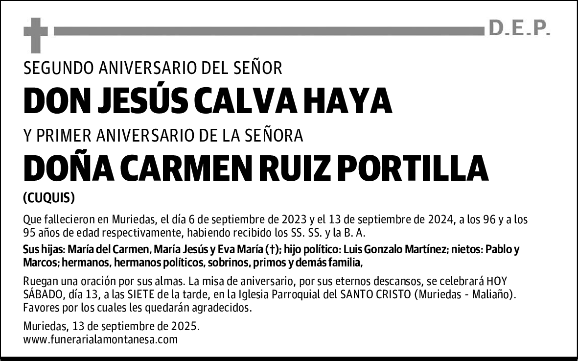 DOÑA CARMEN RUIZ PORTILLA