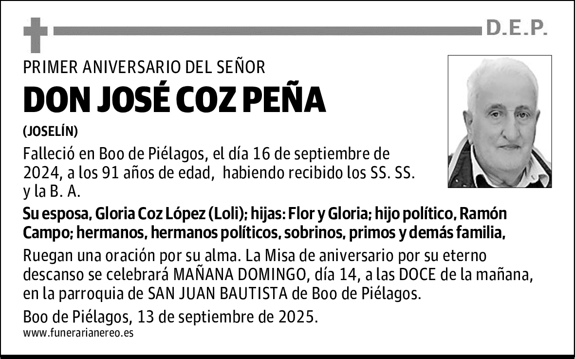 DON JOSÉ COZ PEÑA