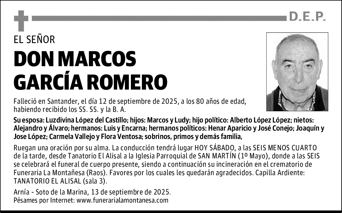 DON MARCOS GARCÍA ROMERO