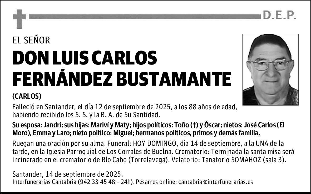 DON LUIS CARLOS FERNÁNDEZ BUSTAMANTE