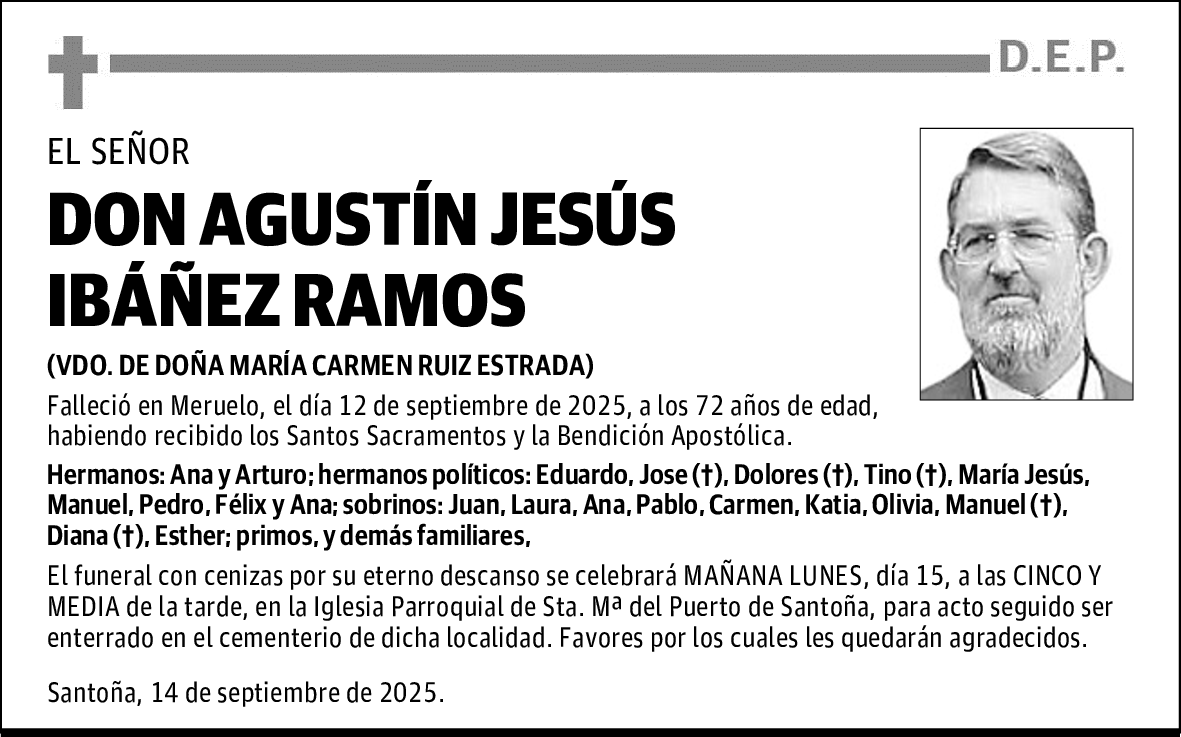 DON AGUSTÍN JESÚS IBÁÑEZ RAMOS