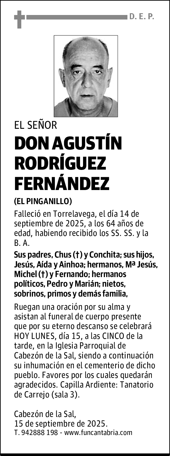 DON AGUSTÍN RODRÍGUEZ FERNÁNDEZ