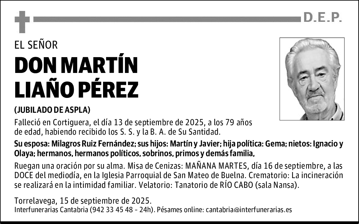 DON MARTÍN LIAÑO PÉREZ