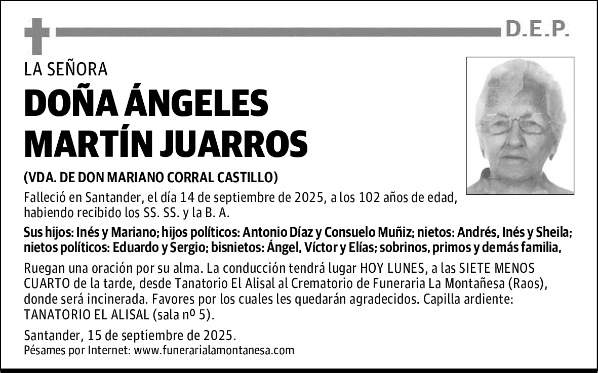 DOÑA ÁNGELES MARTÍN JUARROS
