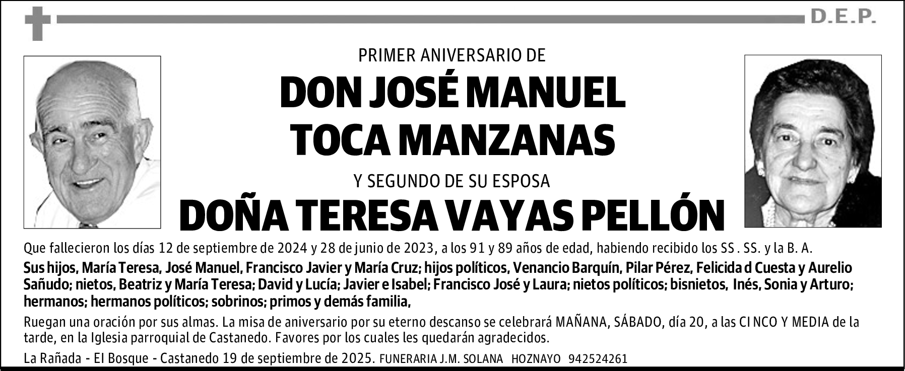 DON JOSÉ MANUEL TOCA MANZANAS