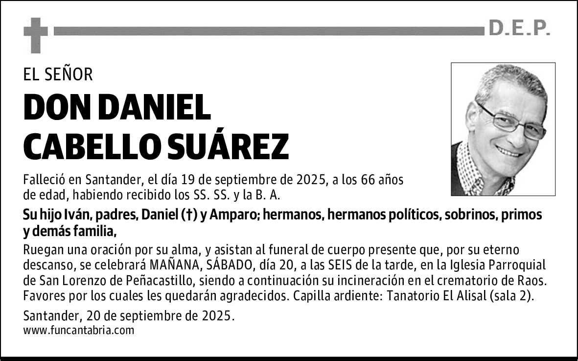 DON DANIEL CABELLO SUÁREZ