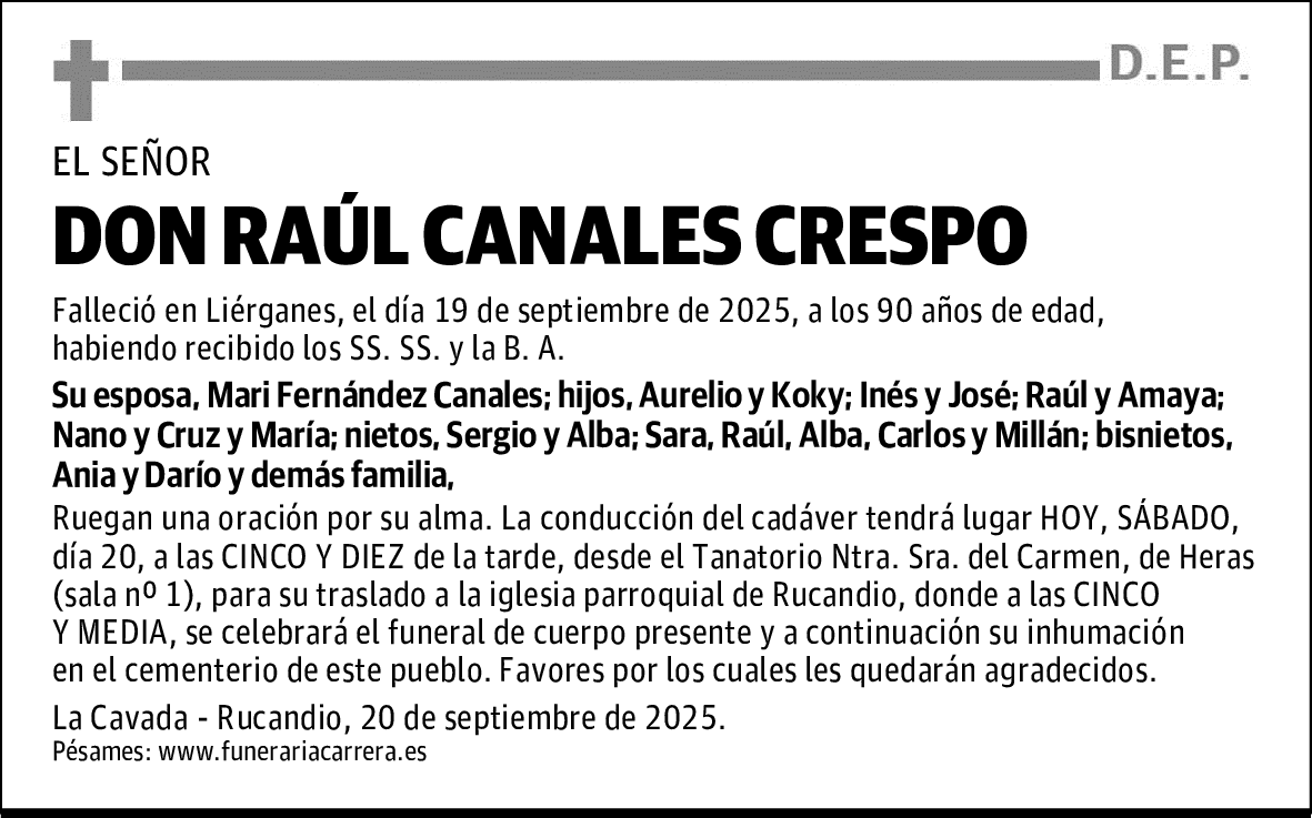 DON RAÚL CANALES CRESPO