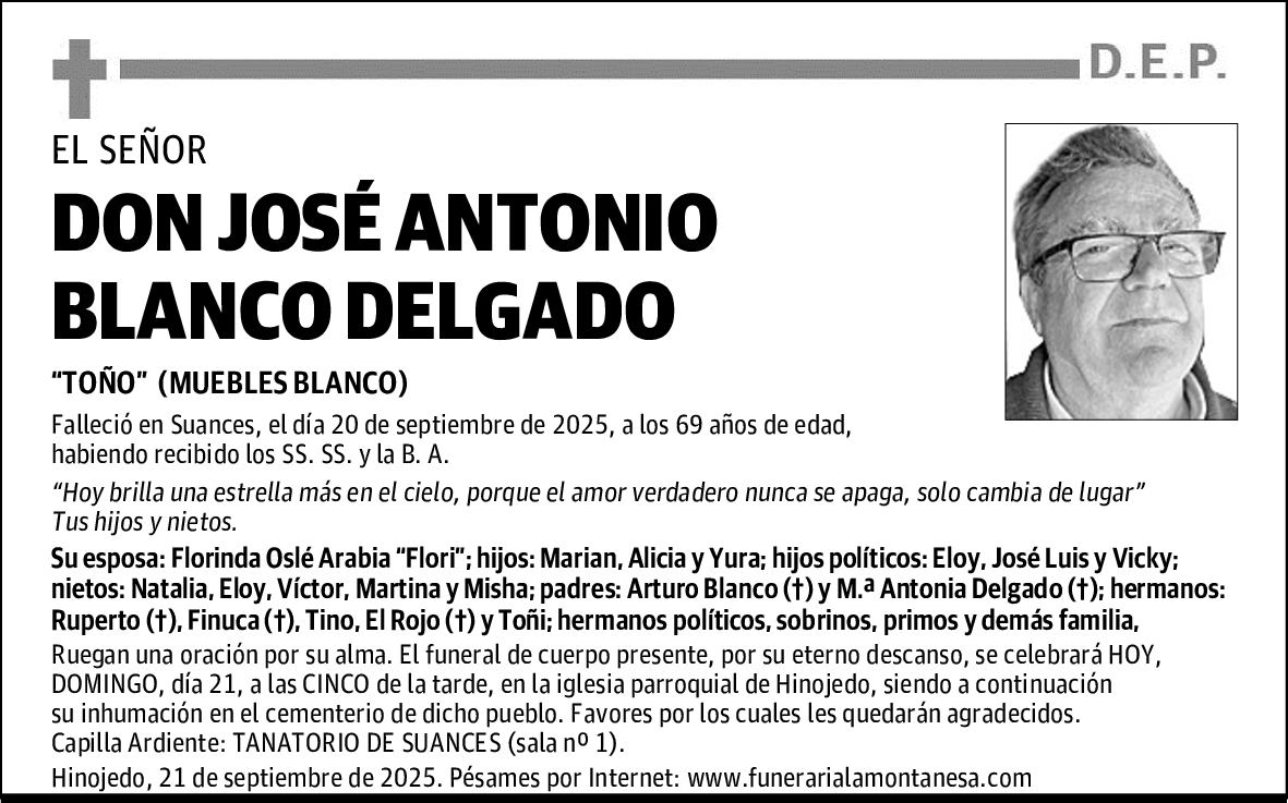 DON JOSÉ ANTONIO BLANCO DELGADO