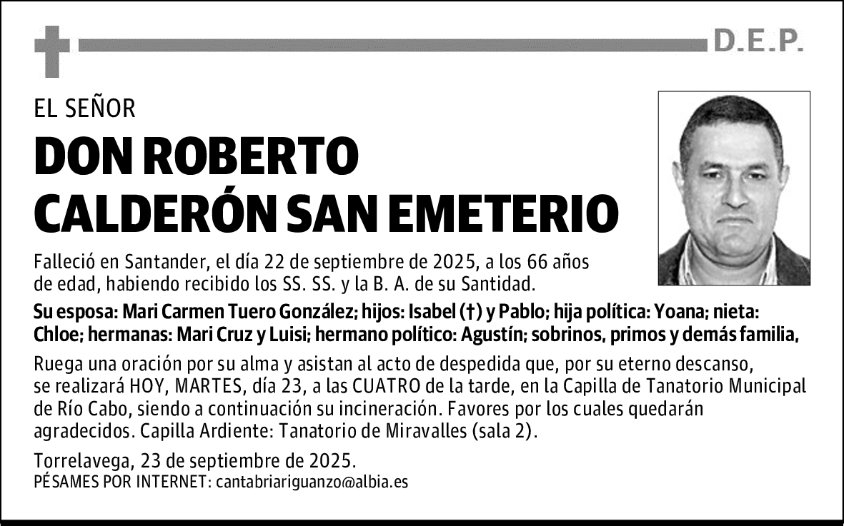 DON ROBERTO CALDERÓN SAN