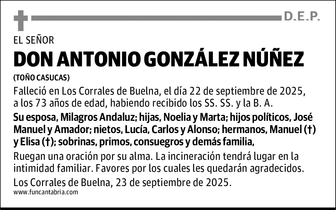 DON ANTONIO GONZÁLEZ NÚÑEZ