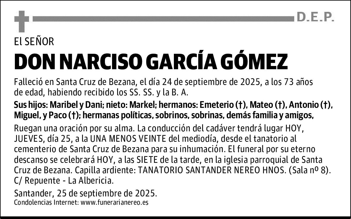 DON NARCISO GARCÍA GÓMEZ