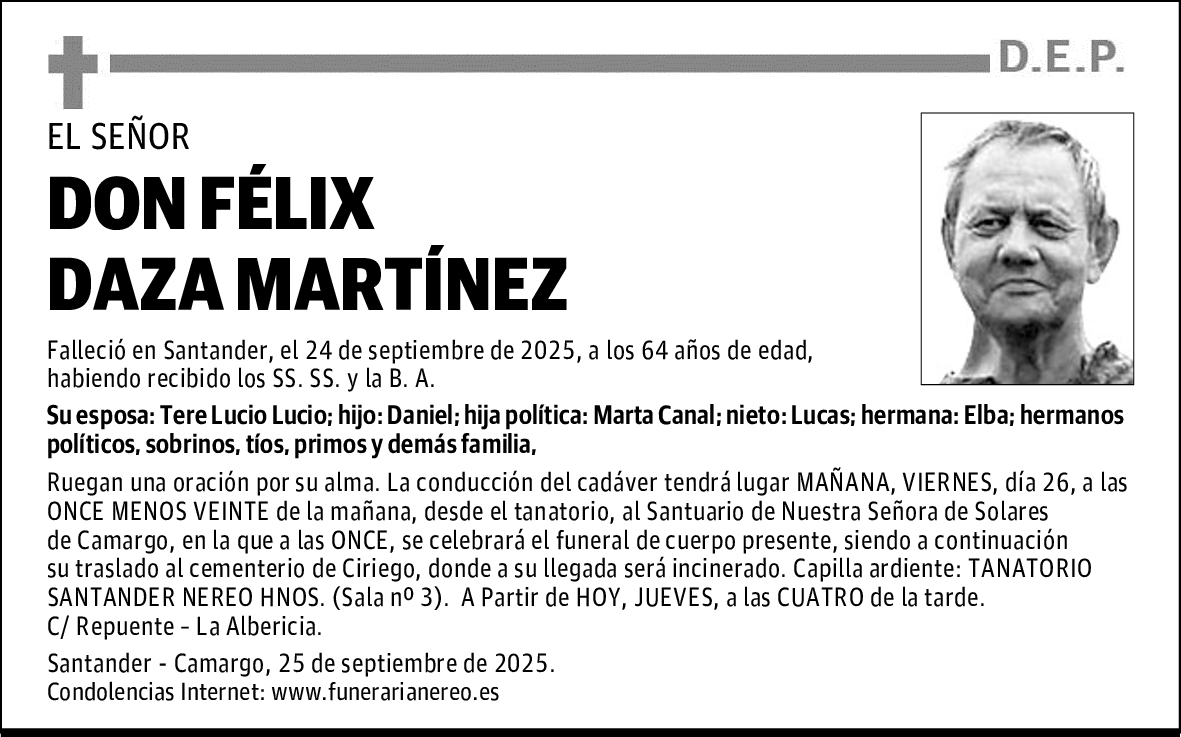 DON FÉLIX DAZA MARTÍNEZ
