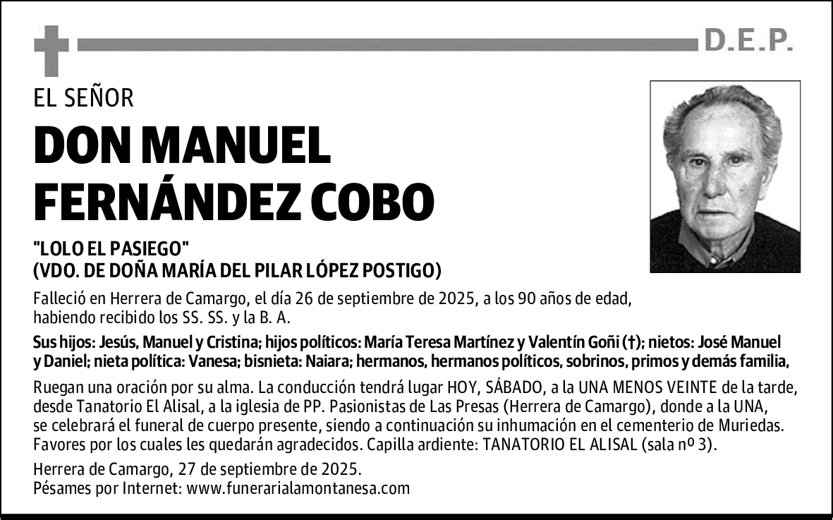 DON MANUEL FERNÁNDEZ COBO