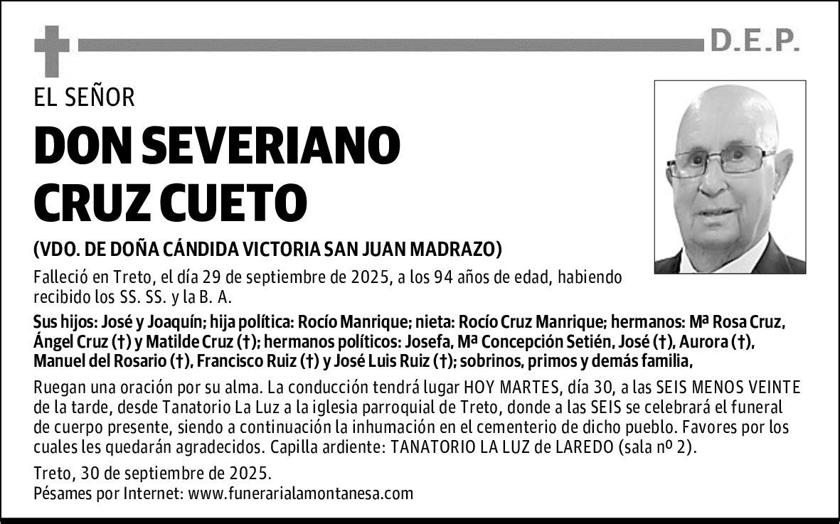 DON SEVERIANO CRUZ CUETO