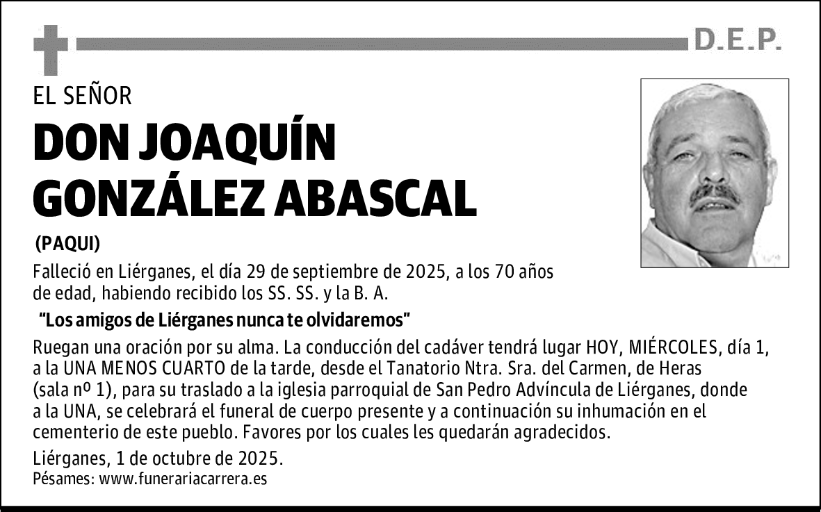 DON JOAQUÍN GONZÁLEZ ABASCAL