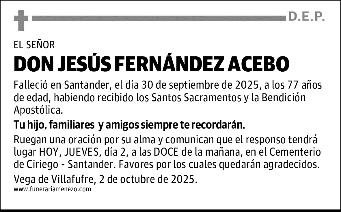 DON JESÚS FERNÁNDEZ ACEBO