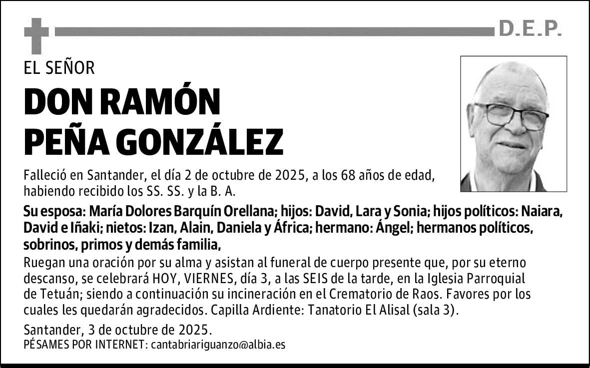 DON RAMÓN PEÑA GONZÁLEZ