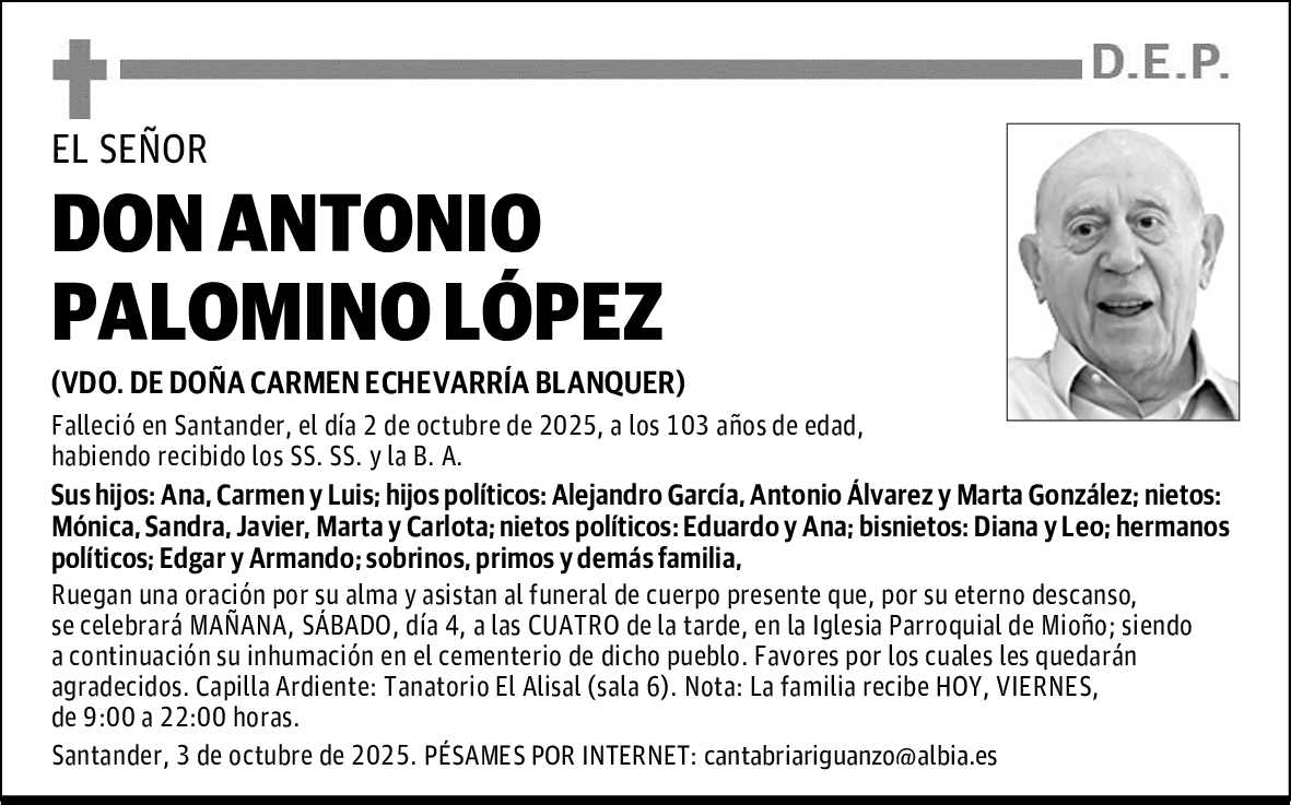 DON ANTONIO PALOMINO LÓPEZ