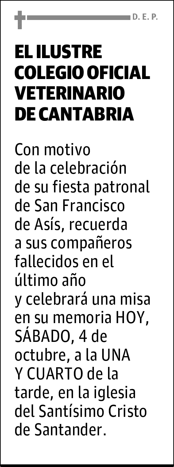 EL ILUSTRE COLEGIO OFICIAL VETERINARIO DE CANTABRIA