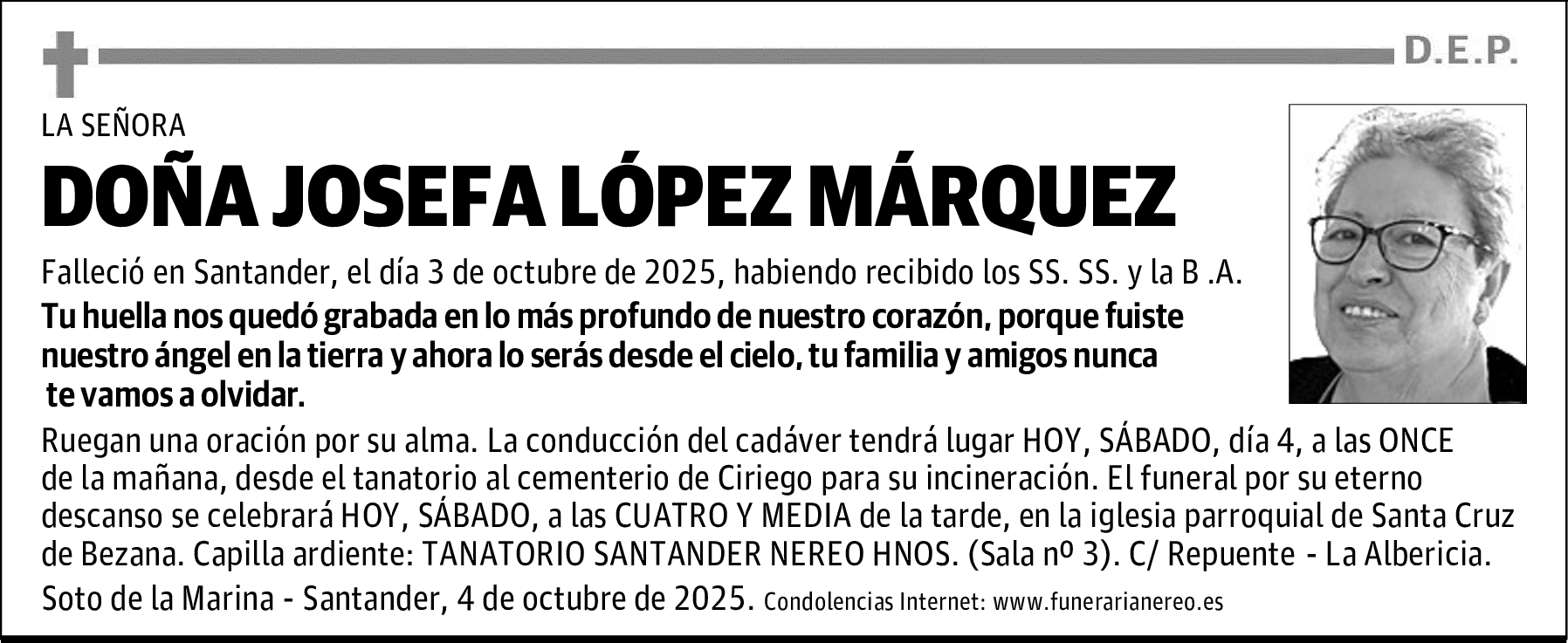 DOÑA JOSEFA LOPEZ MARQUEZ