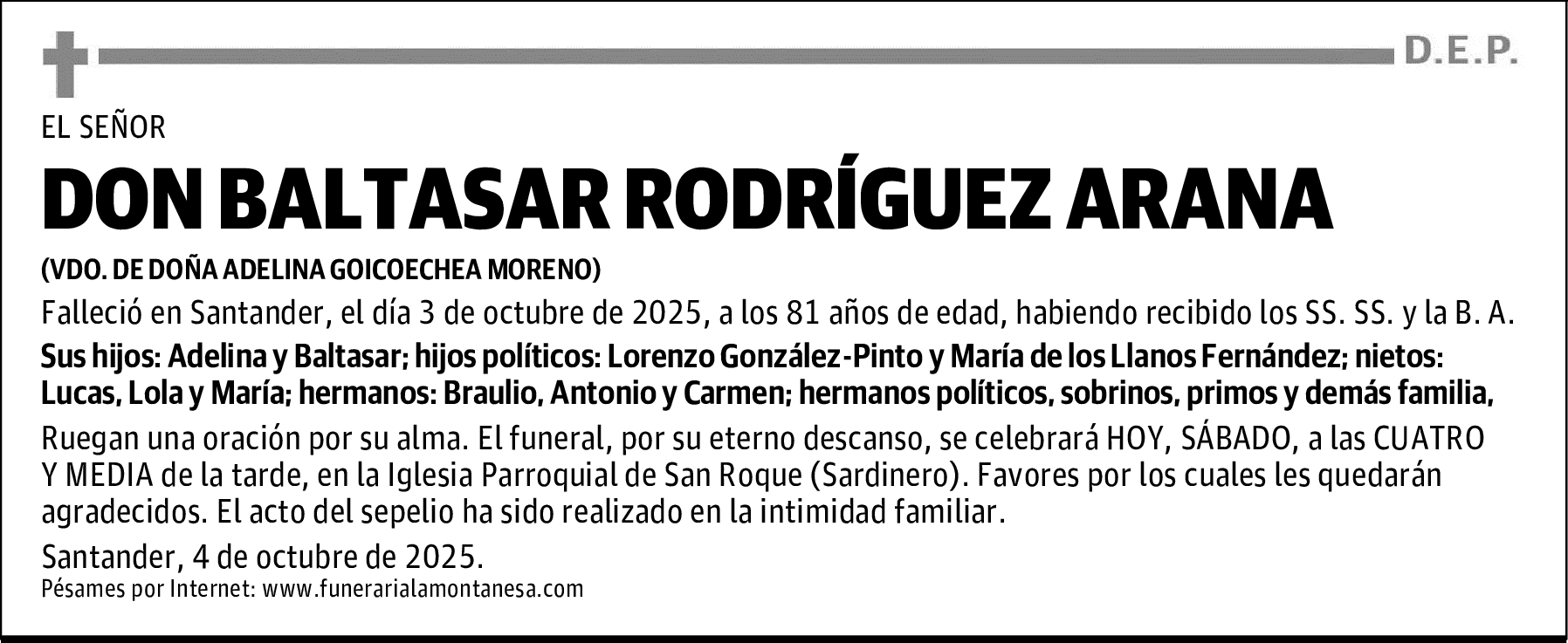 DON BALTASAR RODRÍGUEZ ARANA