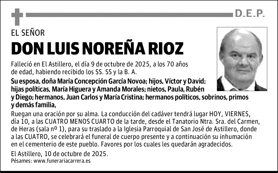 DON LUIS NOREÑA RIOZ