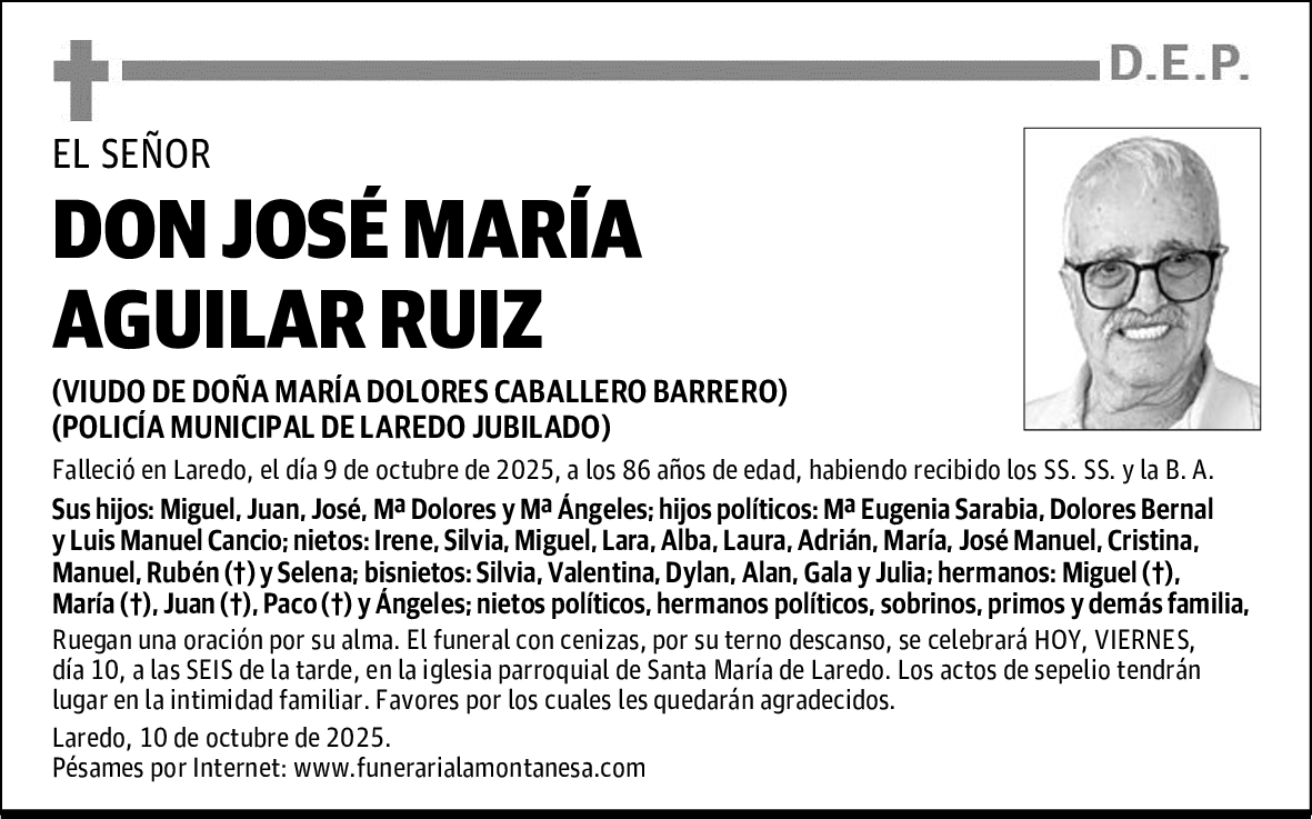DON JOSÉ MARÍA AGUILAR RUIZ
