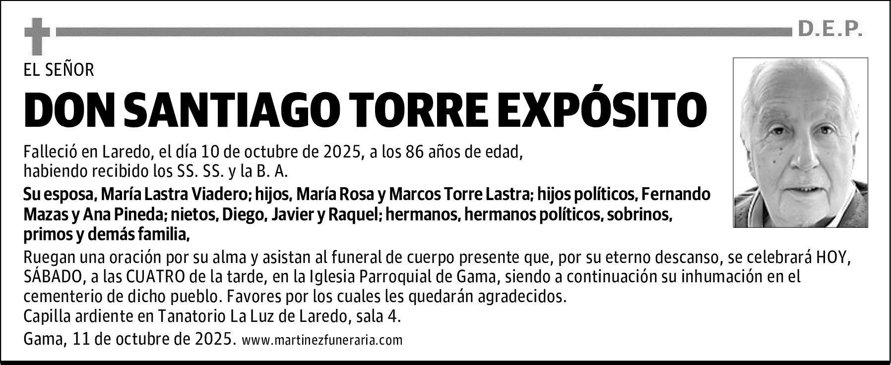 DON SANTIAGO TORRE EXPÓSITO