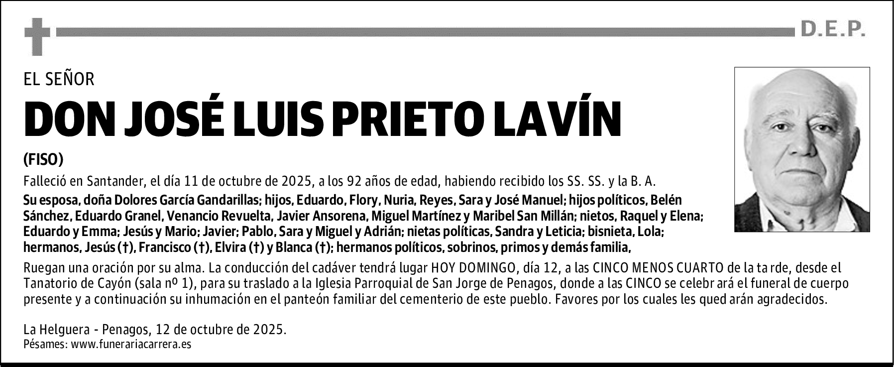 DON JOSÉ LUIS PRIETO LAVÍN