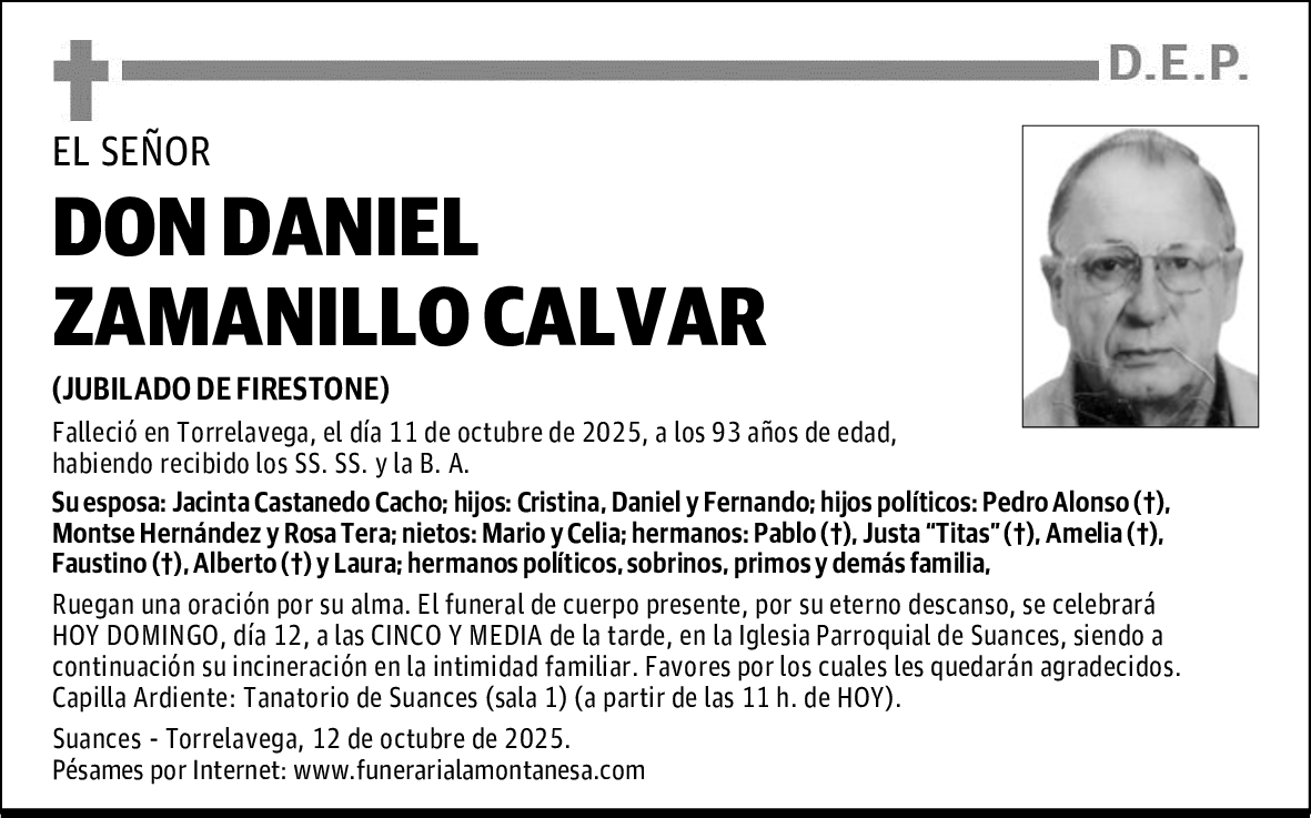 DON DANIEL ZAMANILLO CALVAR
