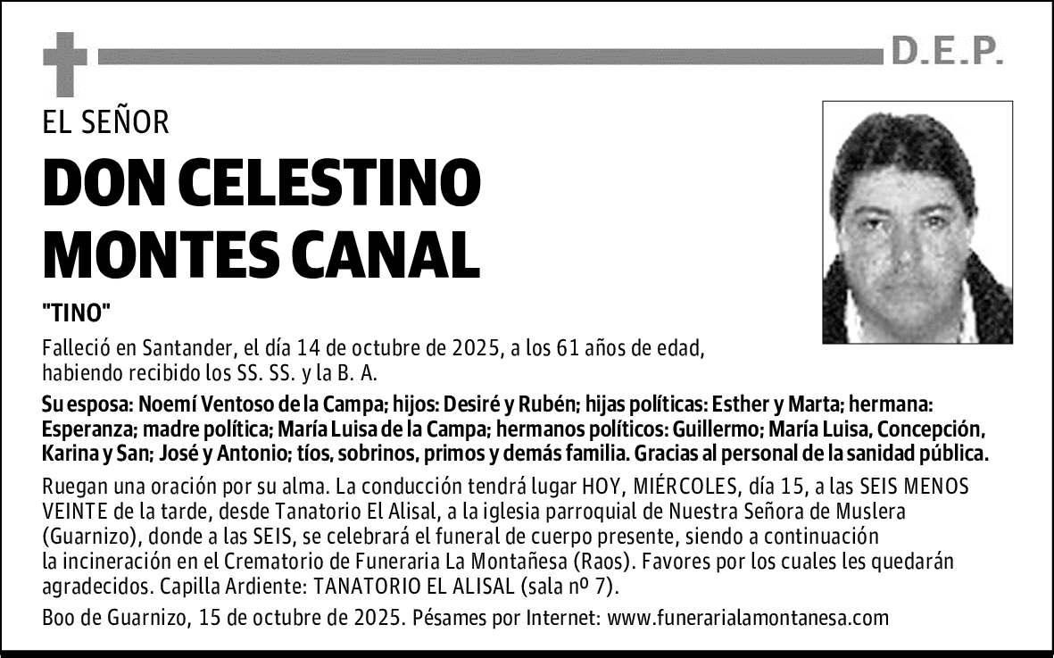 DON CELESTINO MONTES CANAL
