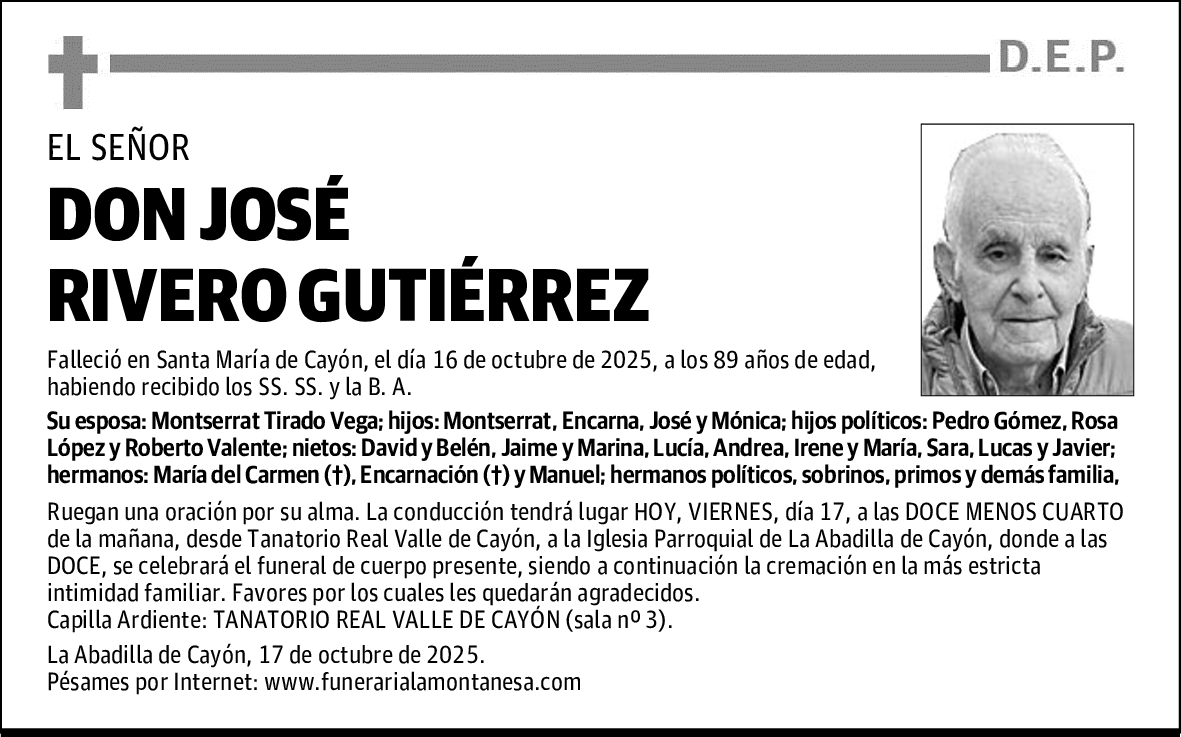 DON JOSÉ RIVERO GUTIÉRREZ