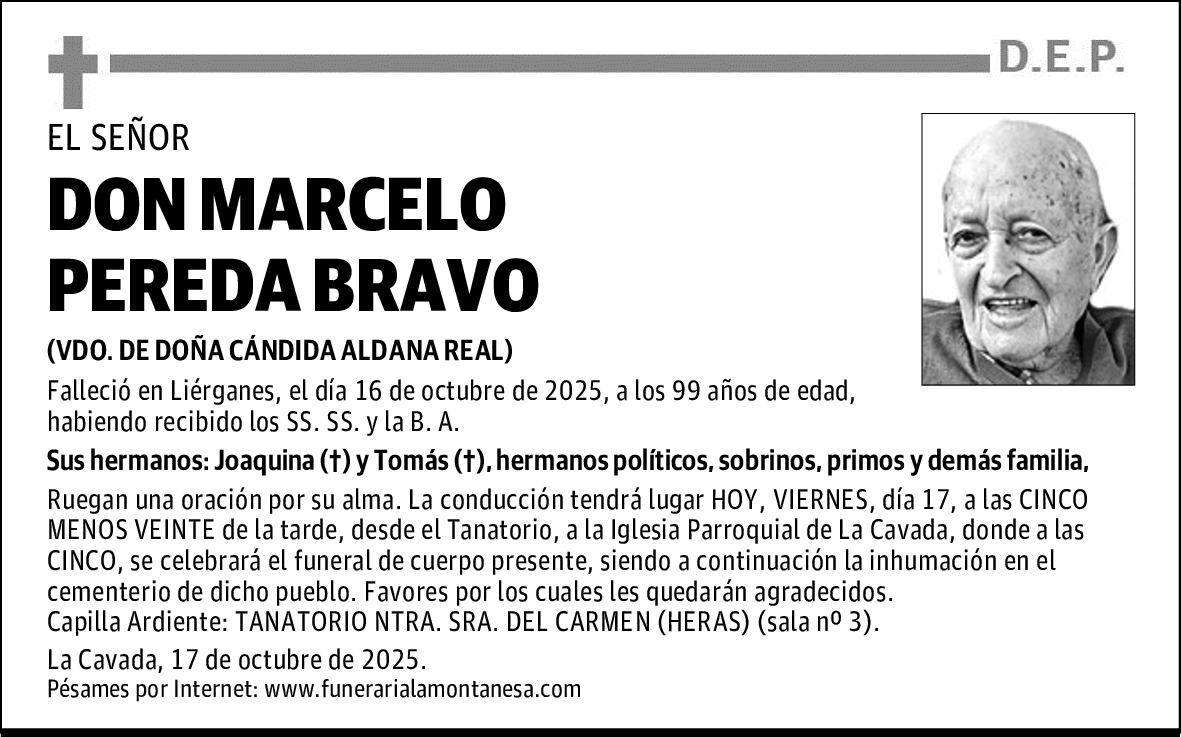DON MARCELO PEREDA BRAVO