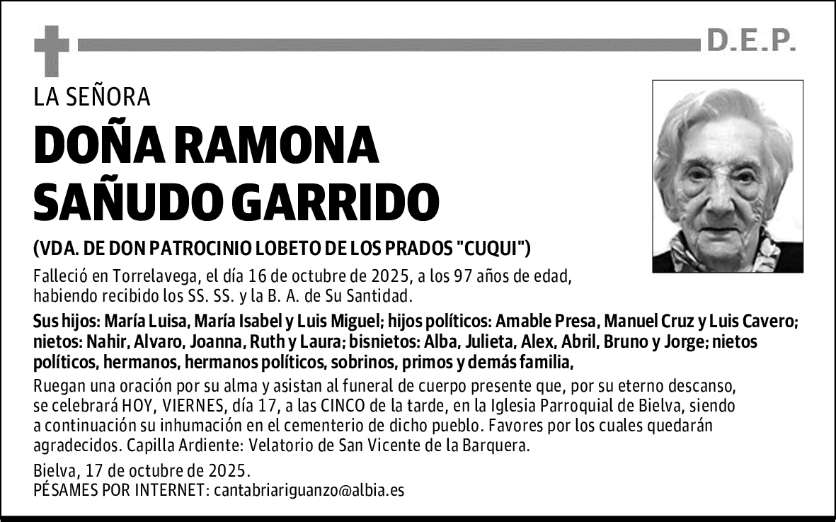 DOÑA RAMONA SAÑUDO GARRIDO