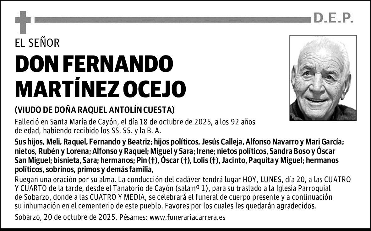 DON FERNANDO MARTÍNEZ OCEJO