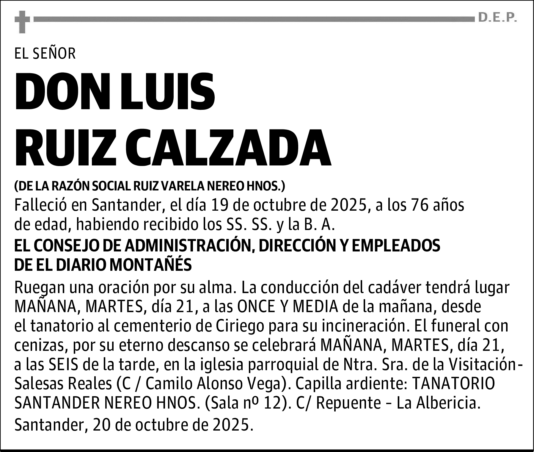 DON LUIS RUIZ CALZADA