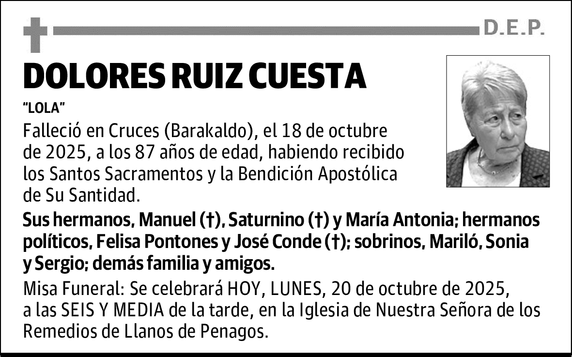 DOLORES RUIZ CUESTA