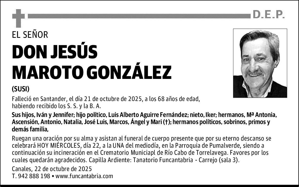 DON JESÚS MAROTO GONZÁLEZ