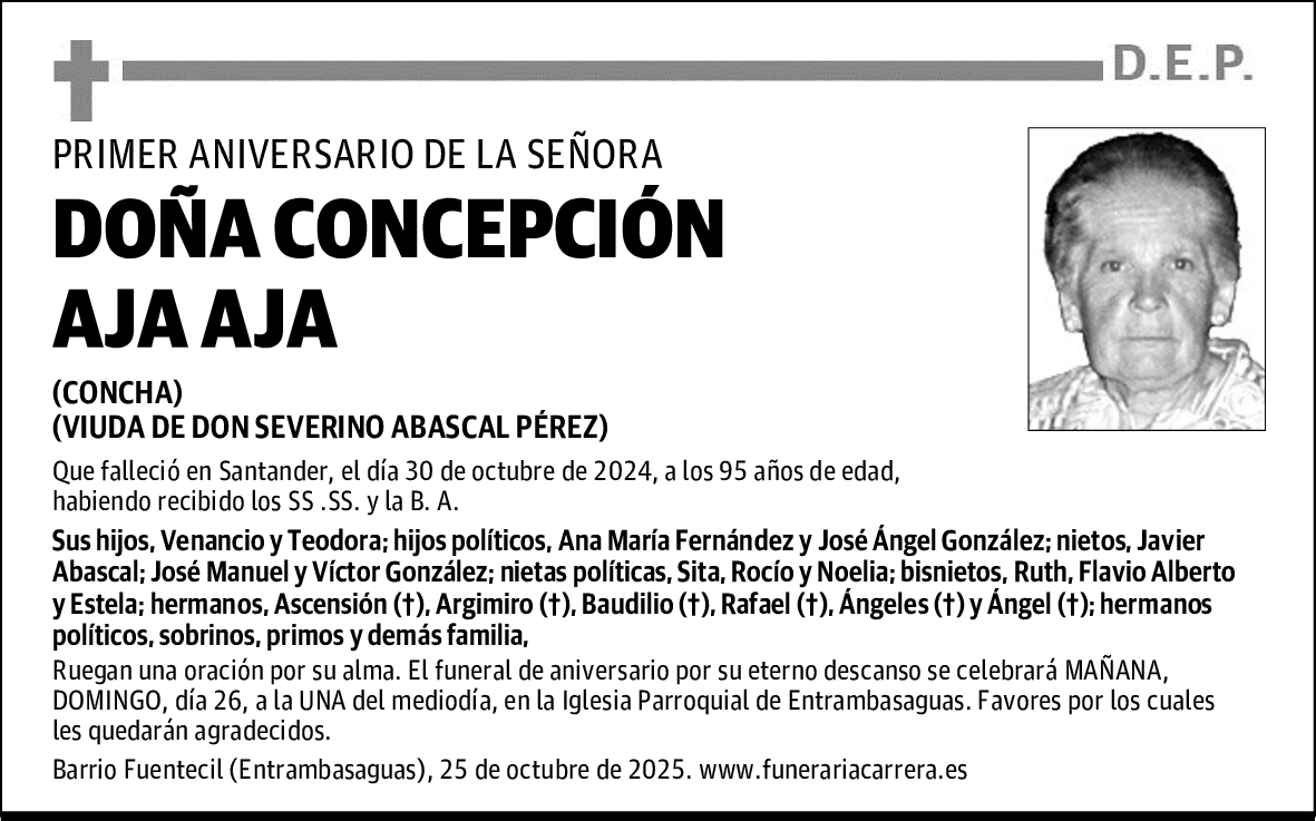 DOÑA CONCEPCIÓN AJA AJA