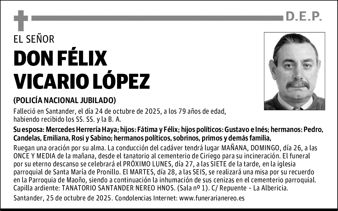 DON FÉLIX VICARIO LÓPEZ