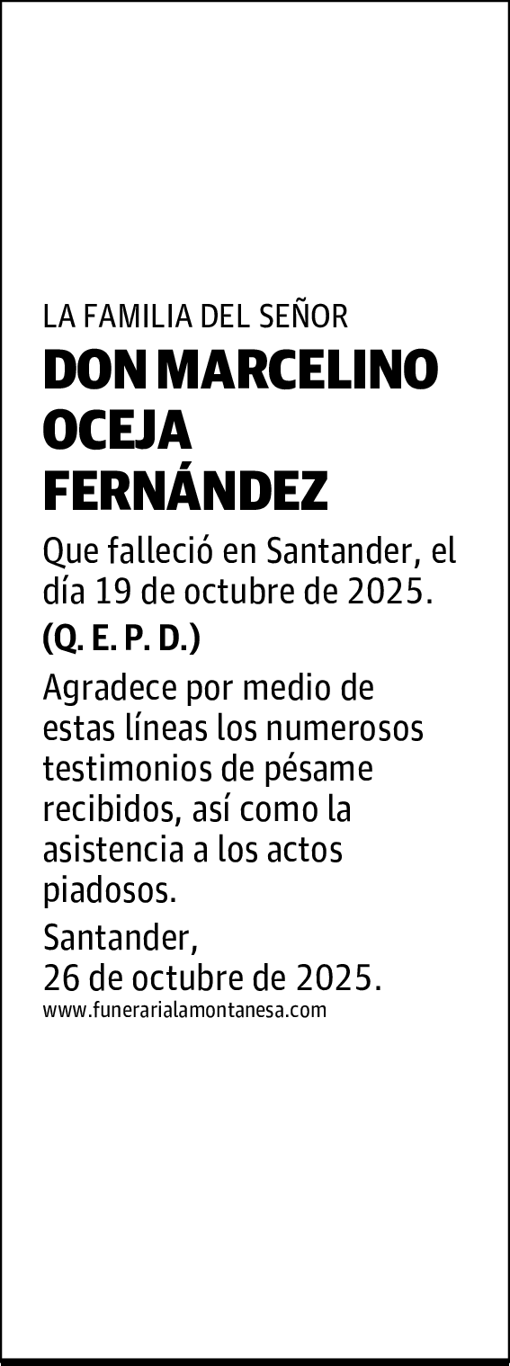 DON MARCELINO OCEJA FERNÁNDEZ